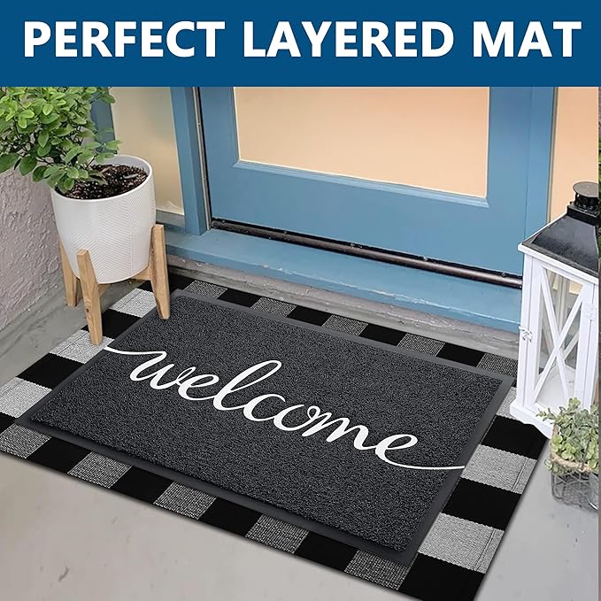 EARTHALL Funny Welcome Mats Outside/Inside 59"x24", Front Door Mat Outdoor - Image 3