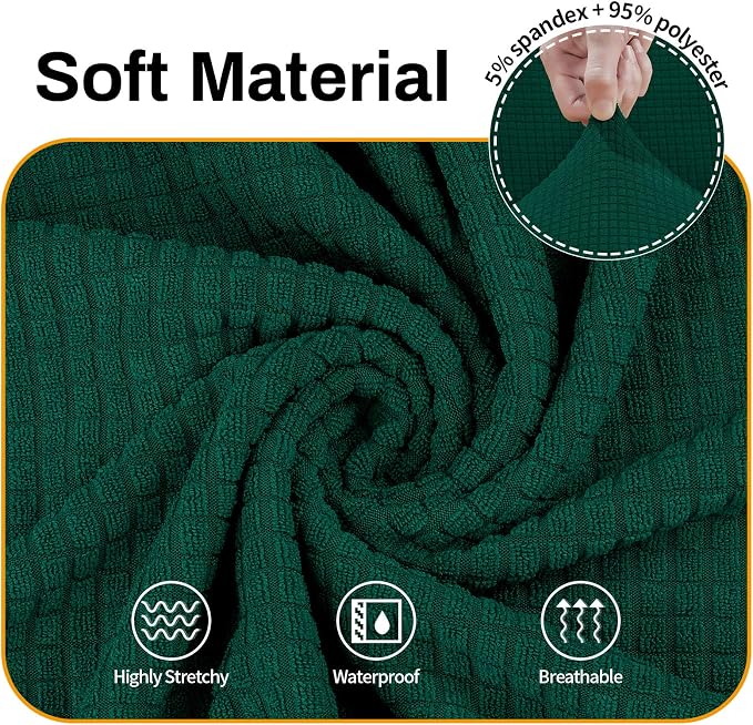 Asnomy Couch Covers for 3 Cushion Couch Stretch Sofa Covers Slipcovers - Image 3