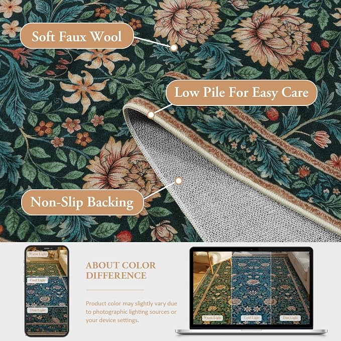 LIVEBOX Machine Washable Large Area Rugs 8x10, Boho Area Rugs - Image 4