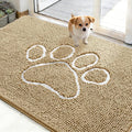 OLANLY Dog Door Mat for Muddy Paws 48x30, Paw Print Design, Absorbs Moisture by OLANLY