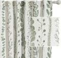 MEETSKY Sage Green Curtains 84 Inches Long 2 Panels Boho Curtains by MEETSKY