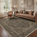 GENIMO 5x7 Area Rugs for Living Room, Machine Washable Non Slip Vintage Rugs by GENIMO
