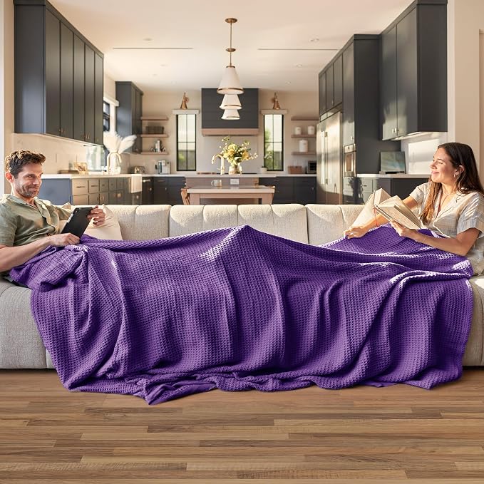 Bedsure Gentlesoft 100% Cotton Blanket King Size - Image 2