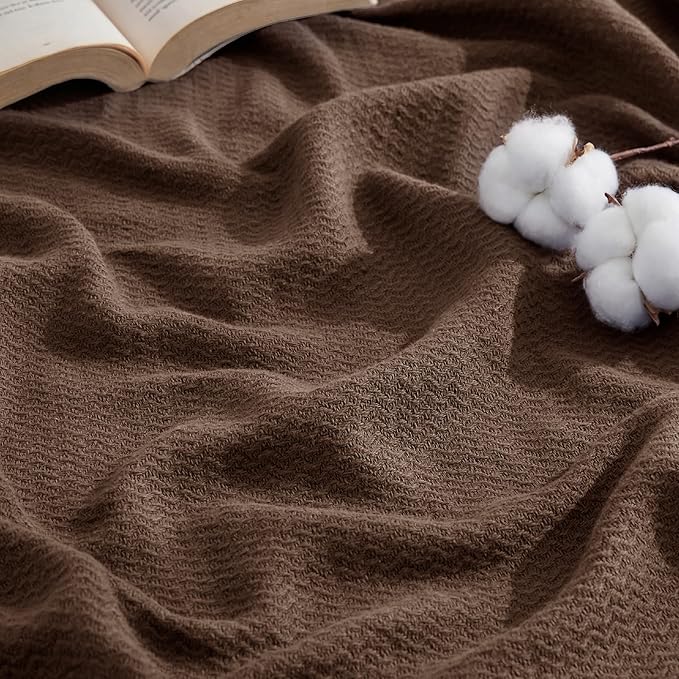 Bedsure GentleSoft 100% Cotton Blanket King Size by BEDSURE