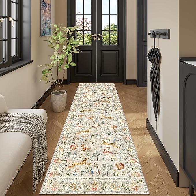 DUKINO 2x10 Rug for Hallway, Washable Kitchen Runner Rug - Image 5