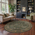 Bavni Round Rug 6ft-Machine Washable Area Rugs Non-Slip by BAVNI