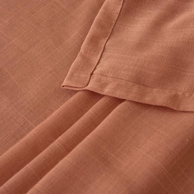 BGment Terracotta Linen Curtains - Image 8