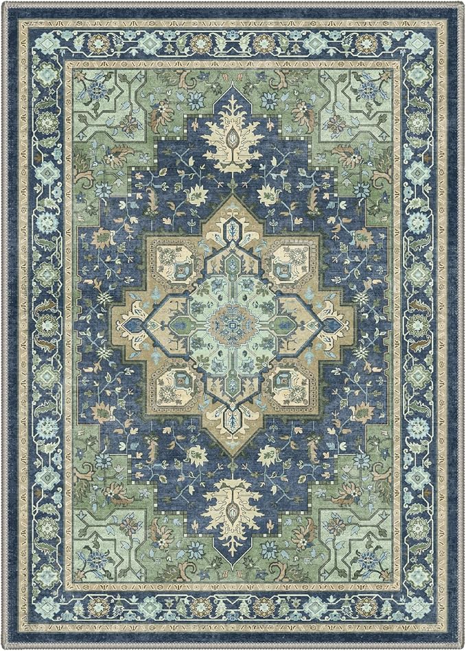 GENIMO 5x7 Area Rugs for Living Room, Machine Washable Rug, Non Slip Indoor - Image 6