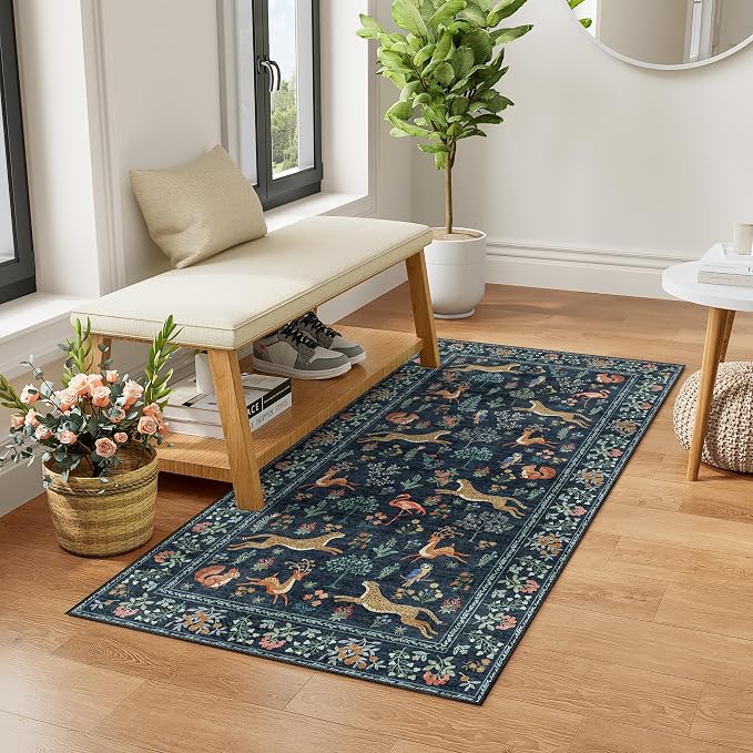 DUKINO 2x4 Rug for Hallway, Washable Kitchen Runner Rug - Image 2