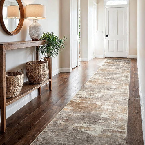 2'6''x16' Washable Kitchen Runner Rug: Modern Abstract Runners by Ksrau