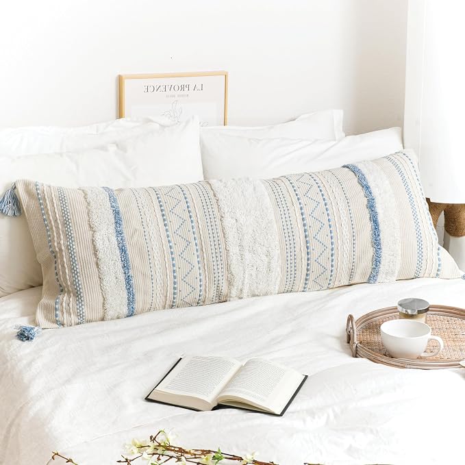 BlissBlush 20X54 Oversized Large Lumbar Pillow Cover - Image 6