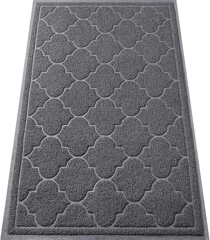 LuxStep Door Mat Large 17" x 30" Indoor Outdoor Doormat, Non-Slip Low-Profile by LuxStep