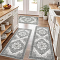 Tritard 100% Non Slip Kitchen Rugs Sets of 3 Washable Boho Kitchen Mats by Tritard