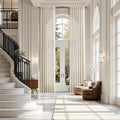 Cream Beige Linen Curtains for Living Room 126 Inches Long Light Filtering Semi by Nanspring