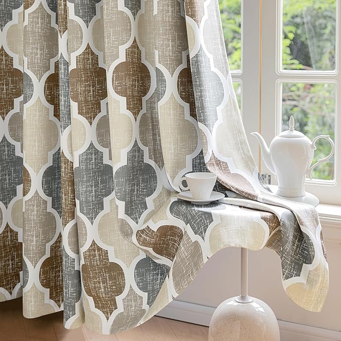 Beauoop 100% Blackout Curtains 63 Inches Long 2 Panels by Beauoop