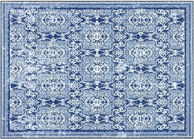 Vaukki Living Room Rug, Vintage Shaggy Soft Laundry Rug, Non Slip Kitchen Area - Image 8
