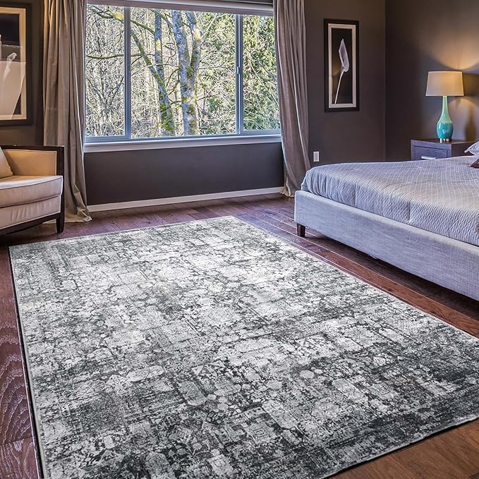 Area Rug 3×5, Vintage Boho Rug, Ultra-Soft Low Pile, Non Slip, Stain Resistant - Image 6