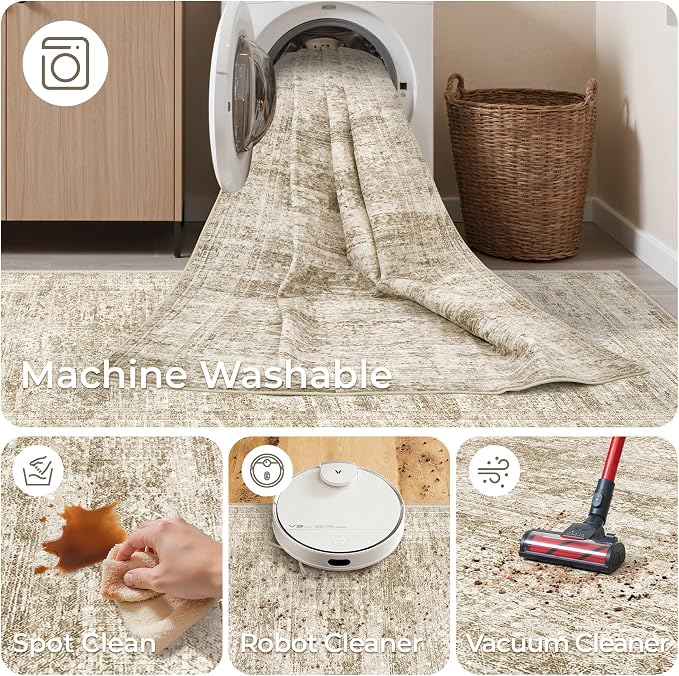 Washable Runner Rug 2.5x12, Non-Slip Long Bathroom Rugs Runner - Image 8