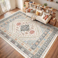 Washable Rugs 8x10 Area Rugs for Living Room, Non-Slip Backing Large Rug for by Restydon