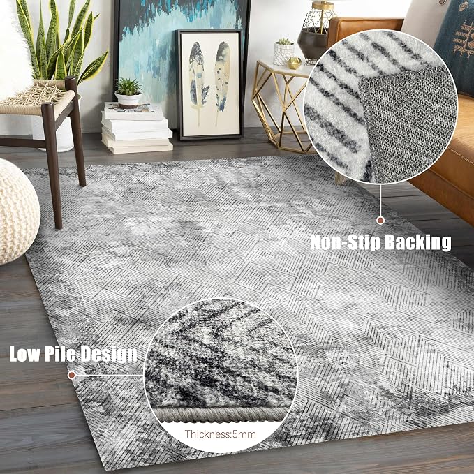 YARNSCAPE 3' x 5 ' Washable Area Rug - Image 6