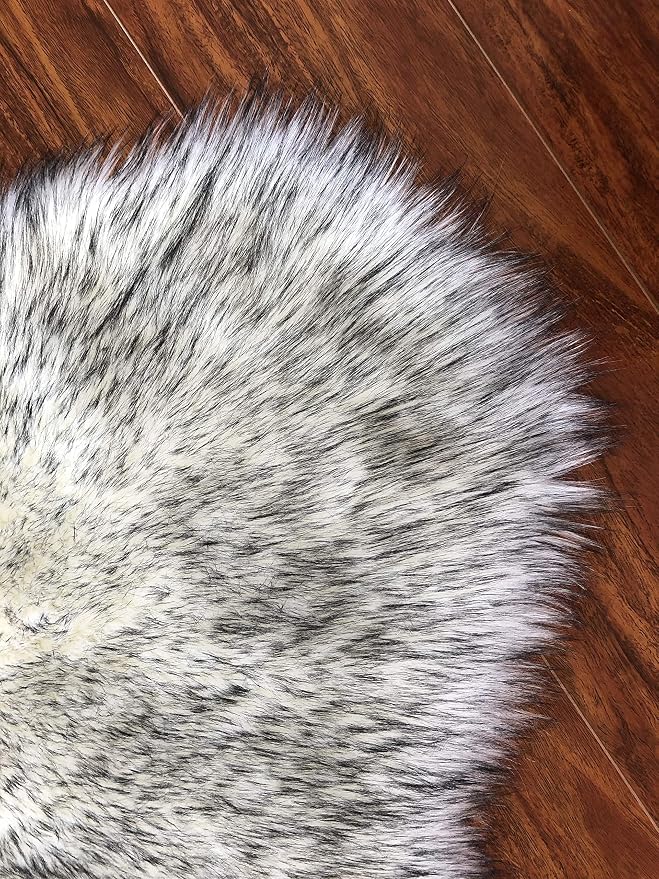 Free Shape Luxury Soft Fluffy Shag Area Rug Duo Decto 12 Pelts 6'x12', 180x360cm - Image 5
