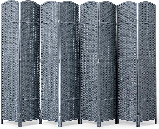 8-Panel Outdoor Privacy Screen, Folding Room Divider Made of Fade Resistant by Jostyle