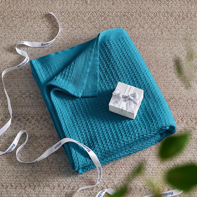 Bedsure Gentlesoft 100% Cotton Blanket Twin XL Size - Image 5