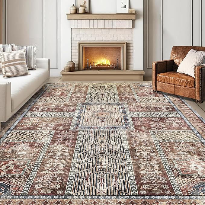 YARNSCAPE Vintage 4' x 6' Washable Area Rug by YARNSCAPE