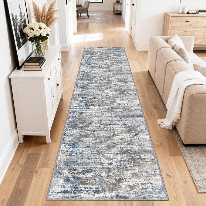 Runners for Hallways Ultra Non-Slip 3x10 Long Runner Rugs Washable Abstract - Image 8