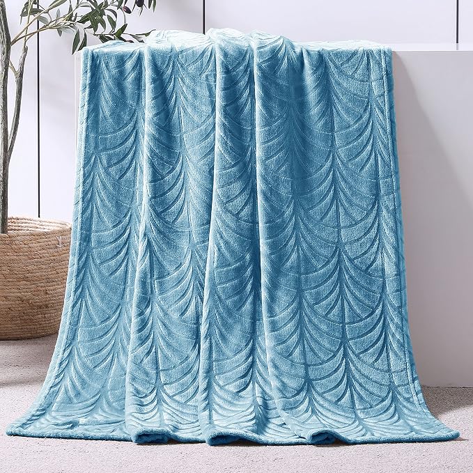 Whale Flotilla Flannel Fleece Throw Blanket - Image 2