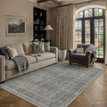 PureCozy Vintage Area Rug 5x7 Grey Brown Washable Living Room Large Carpet Non by PureCozy