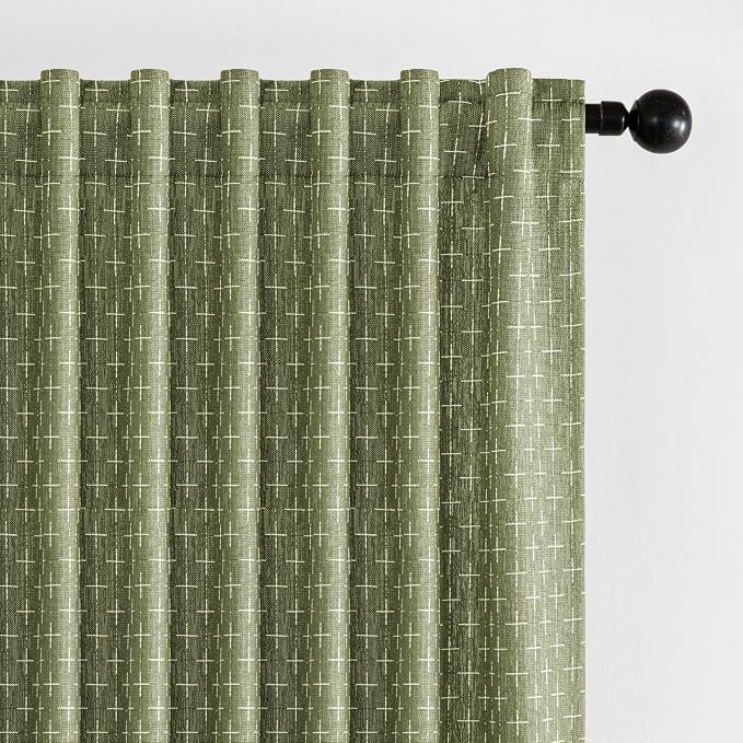 MIULEE Decorative Back Tab Linen Curtains by MIULEE