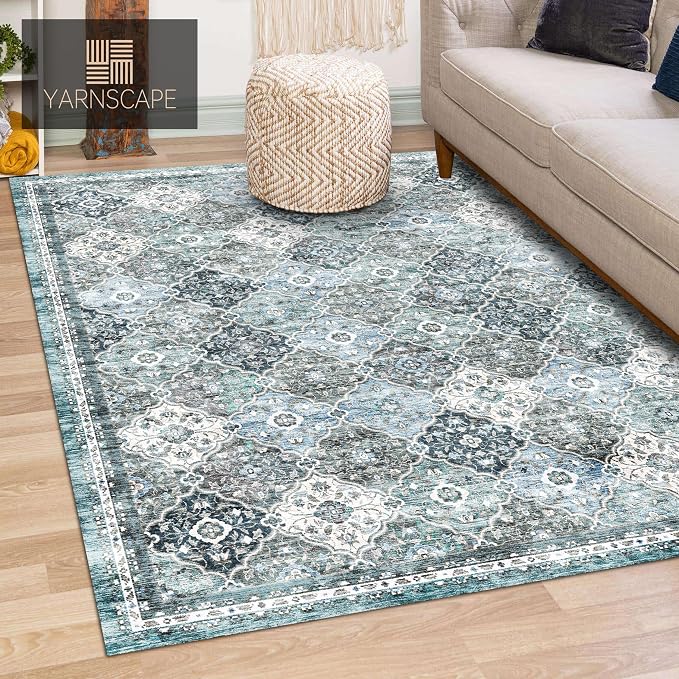 YARNSCAPE 4' x 6' Washable Area Rug - Image 3