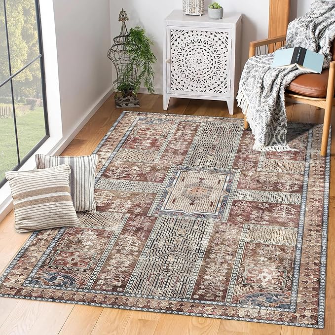 YARNSCAPE Vintage 9' x 12' Washable Area Rug - Image 5