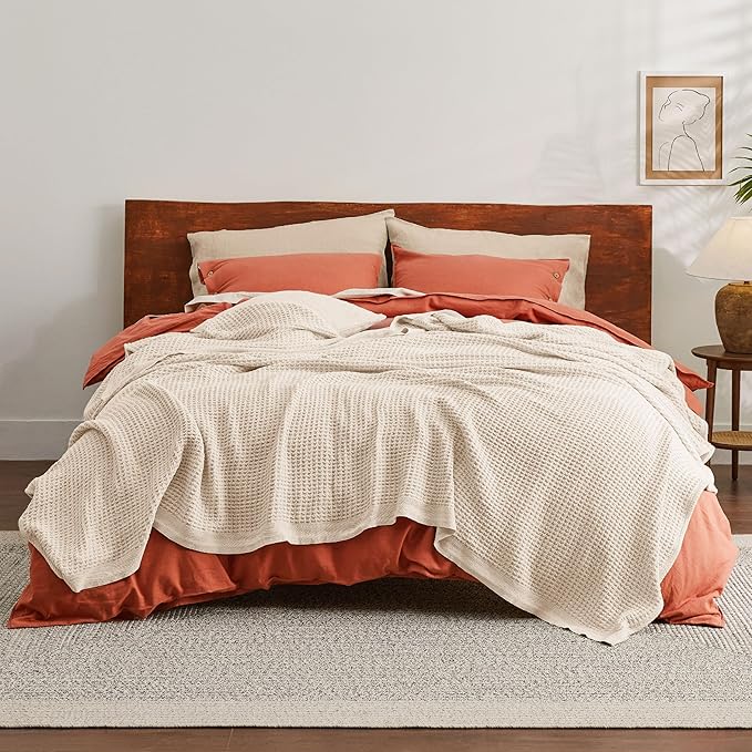 Bedsure Gentlesoft 100% Cotton Blanket King Size - Image 3