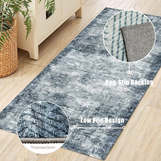 YARNSCAPE 2'6'' x 8' Washable Area Rug - Image 6