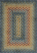 Maples Rugs Marion Bohemian Braided-Style Print Area Rug – Made in USA – by MaplesRugs