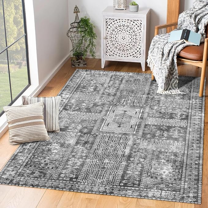YARNSCAPE Vintage 6' x 9' Washable Area Rug - Image 5