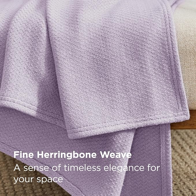 Bedsure GentleSoft 100% Cotton Blanket King Size - Image 3