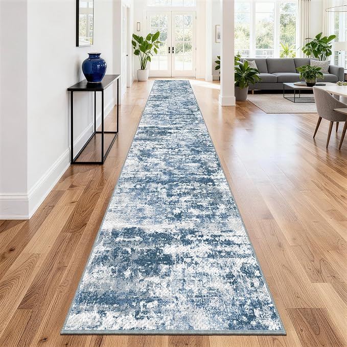 Non Slip Floor Runners for Dogs 2.6x12 Washable Runner Rug Abstract, Joint by TTelephant