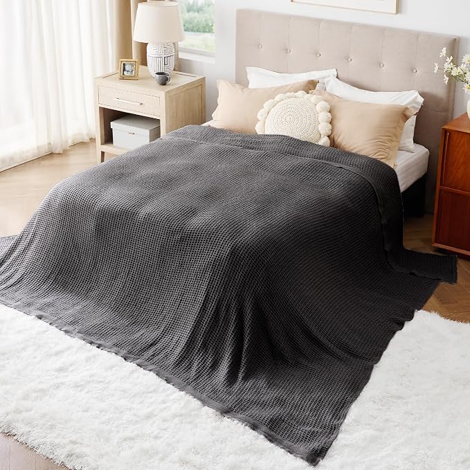 Bedsure Gentlesoft 100% Cotton Big Blanket Oversized King - Image 4