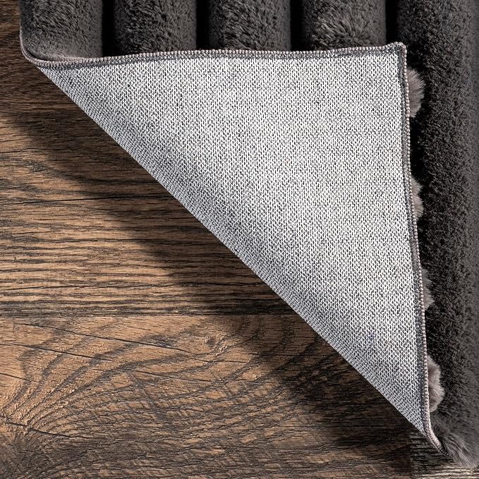 Nuloom SuperiorWash Collection Kai Charcoal, Fluffy and Cozy, High Traffic - Image 3