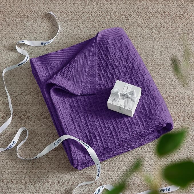 Bedsure Gentlesoft 100% Cotton Throw Blanket - Image 5