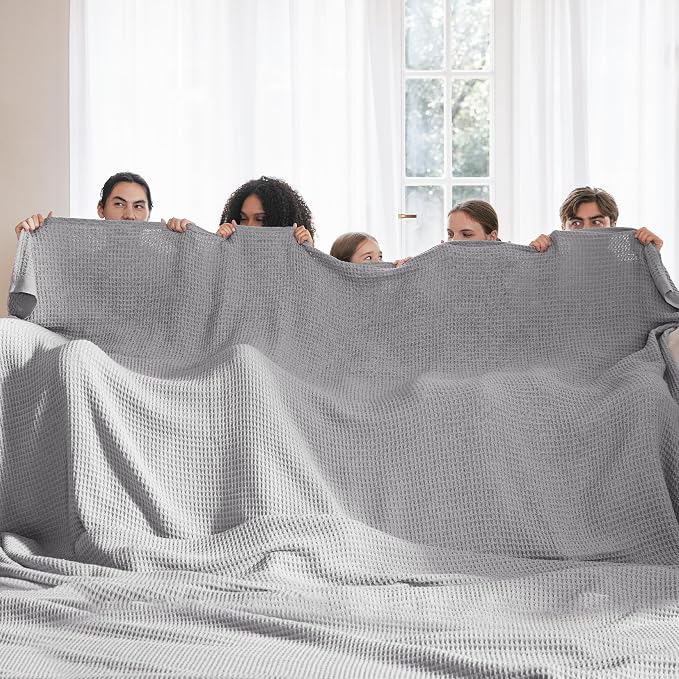 Bedsure Gentlesoft 100% Cotton Big Blanket Oversized King - Image 2