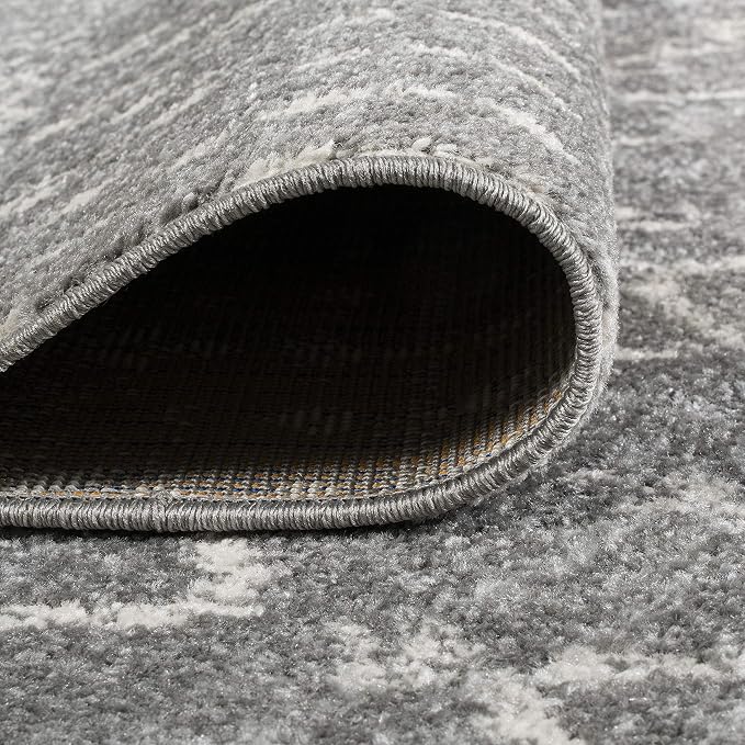 JONATHAN Y Boho Vintage Diamond Gray/Ivory Square Area Rug 4X4 ft, Moroccan Hype - Image 4