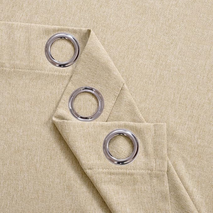 BGment Linen Curtains 54 Inch Length 2 Panels Set - Image 8