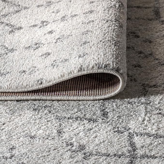 JONATHAN Y Boho Vintage Diamond Cream/Gray Indoor Area Rug 9X12 ft, Moroccan - Image 7