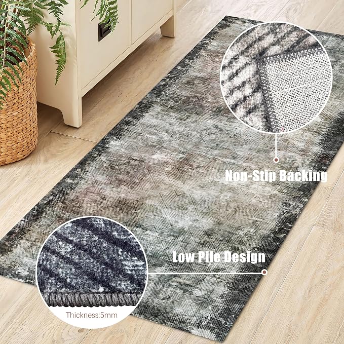 YARNSCAPE 2'6'' x 8' Washable Area Rug - Image 6