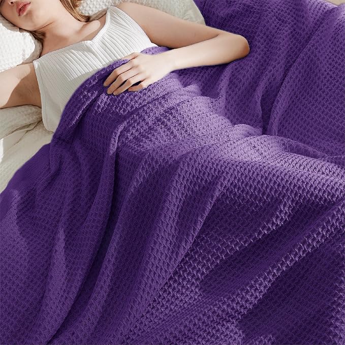Bedsure Gentlesoft 100% Cotton Throw Blanket - Image 2