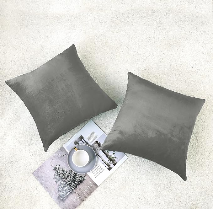 NiNi ALL Decorative Throw Pillow Covers Pack of 2, Velvet Throw Pillow Cases - Image 2
